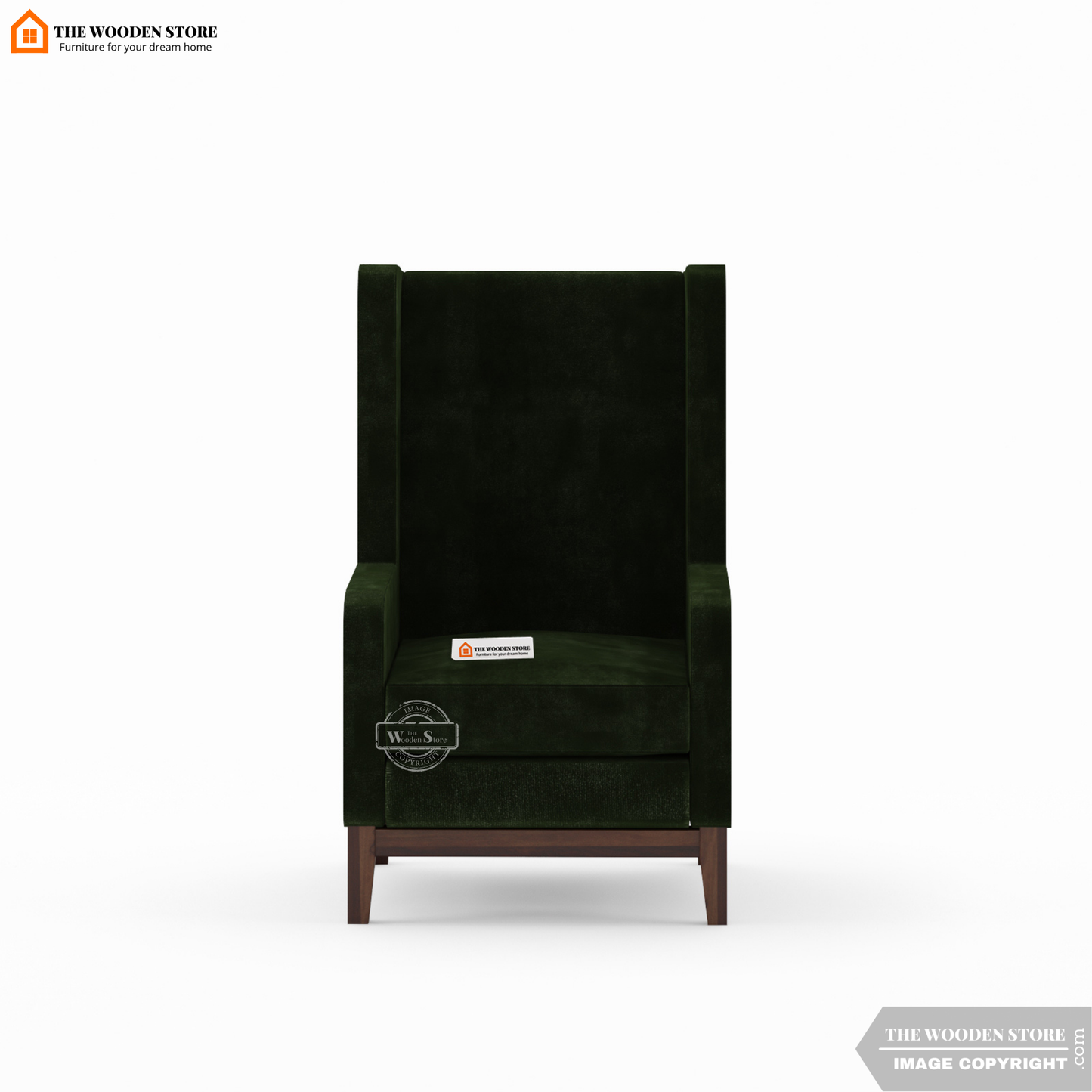 Joe Lounge Chair (Olive Green)