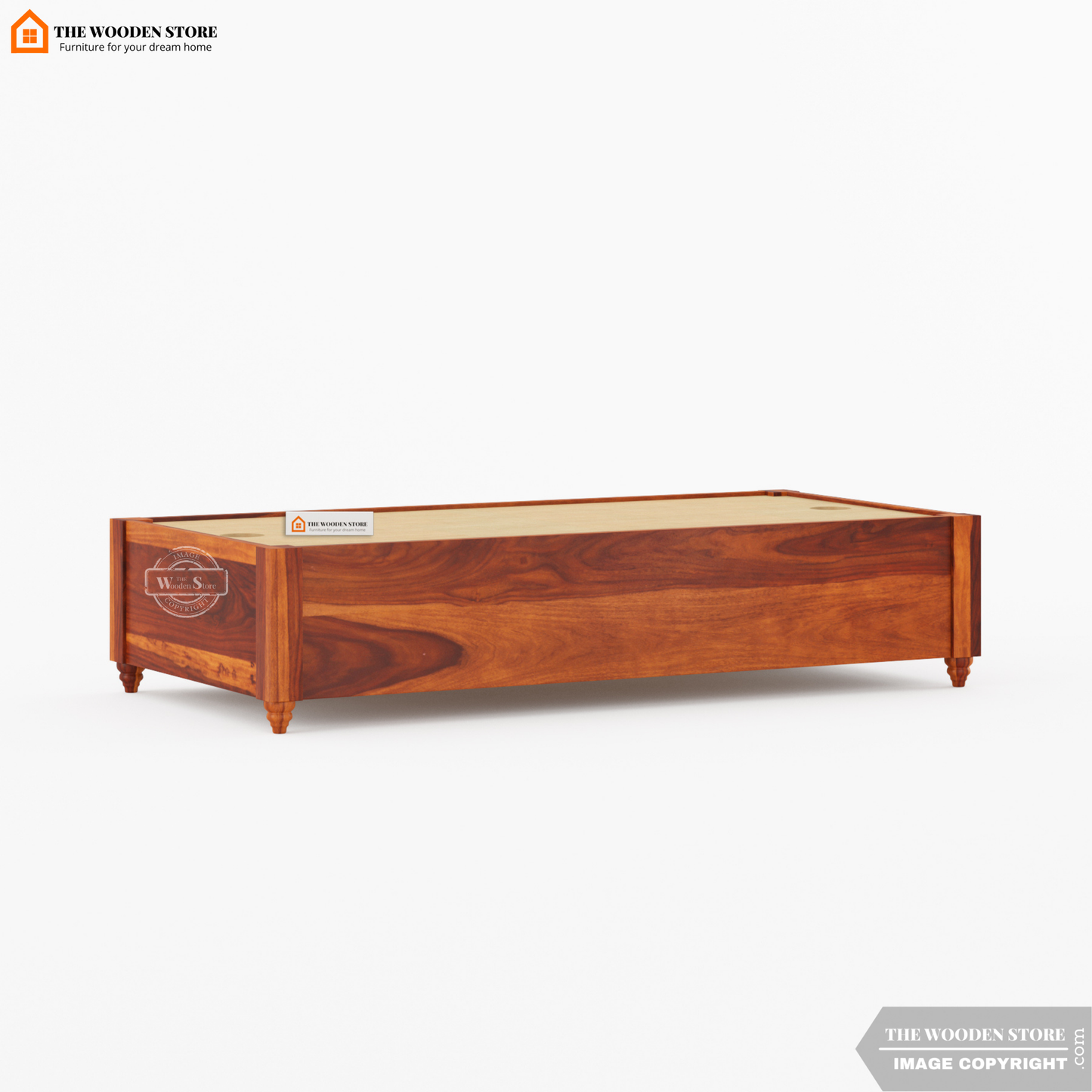 Aranya Divan with Mattress (Honey Finish)