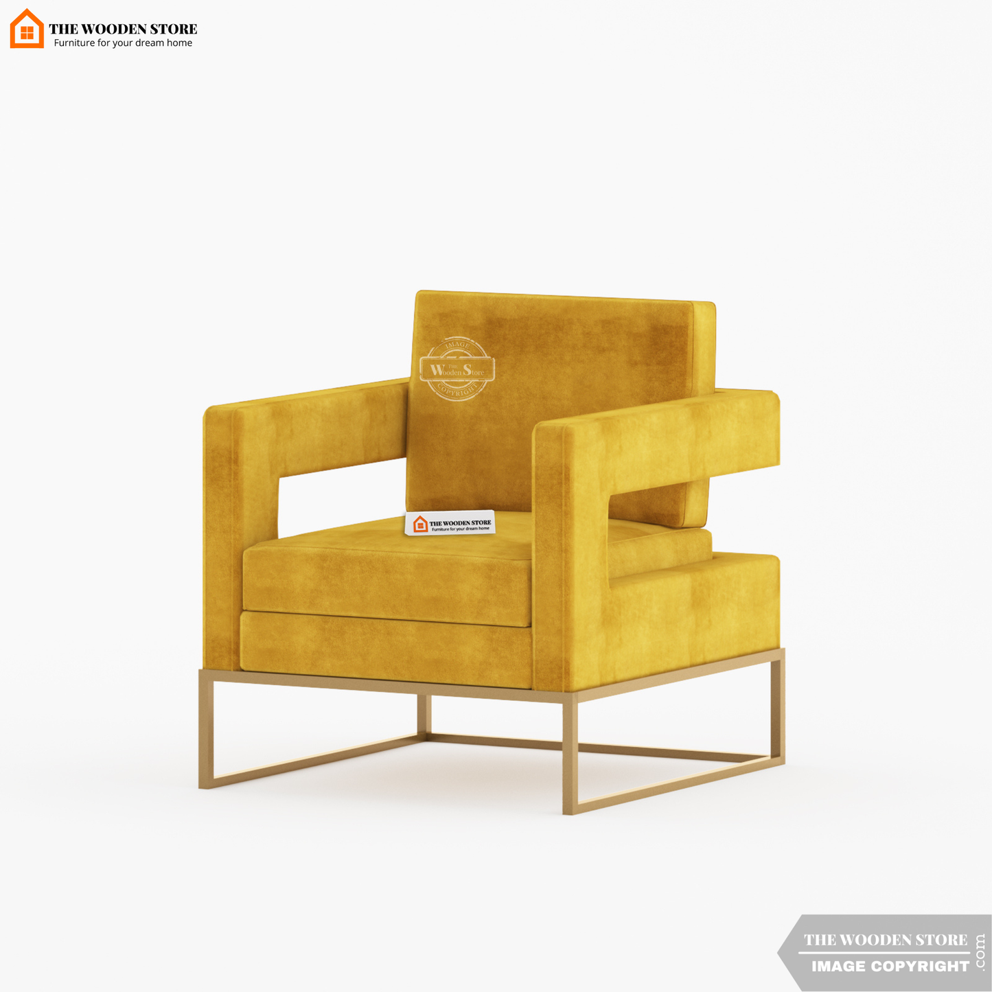 Verve Arm Chair (Orange Gold)