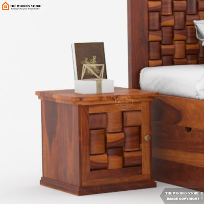 Woodwave Bedside Table (Honey Finish)