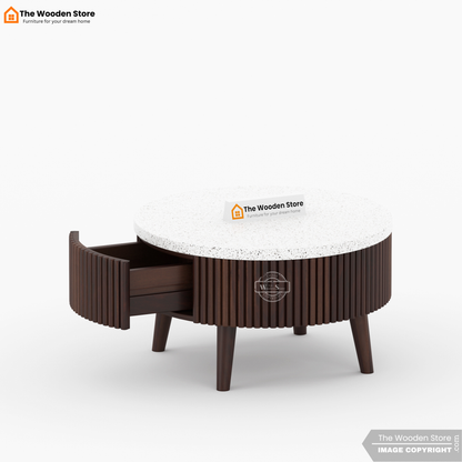 Alden Nesting Coffee Table Set of 2 (Walnut Finish)