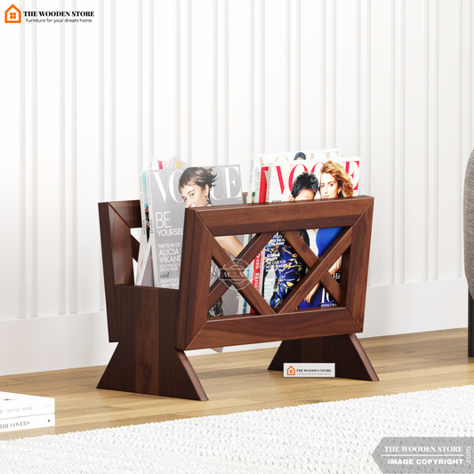 Cole Magazine Rack (Walnut Finish)