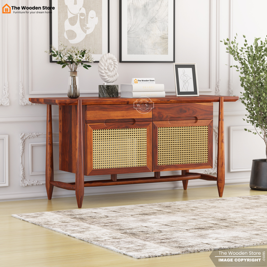 Ellis Cabinet and Sideboard (Honey Finish)