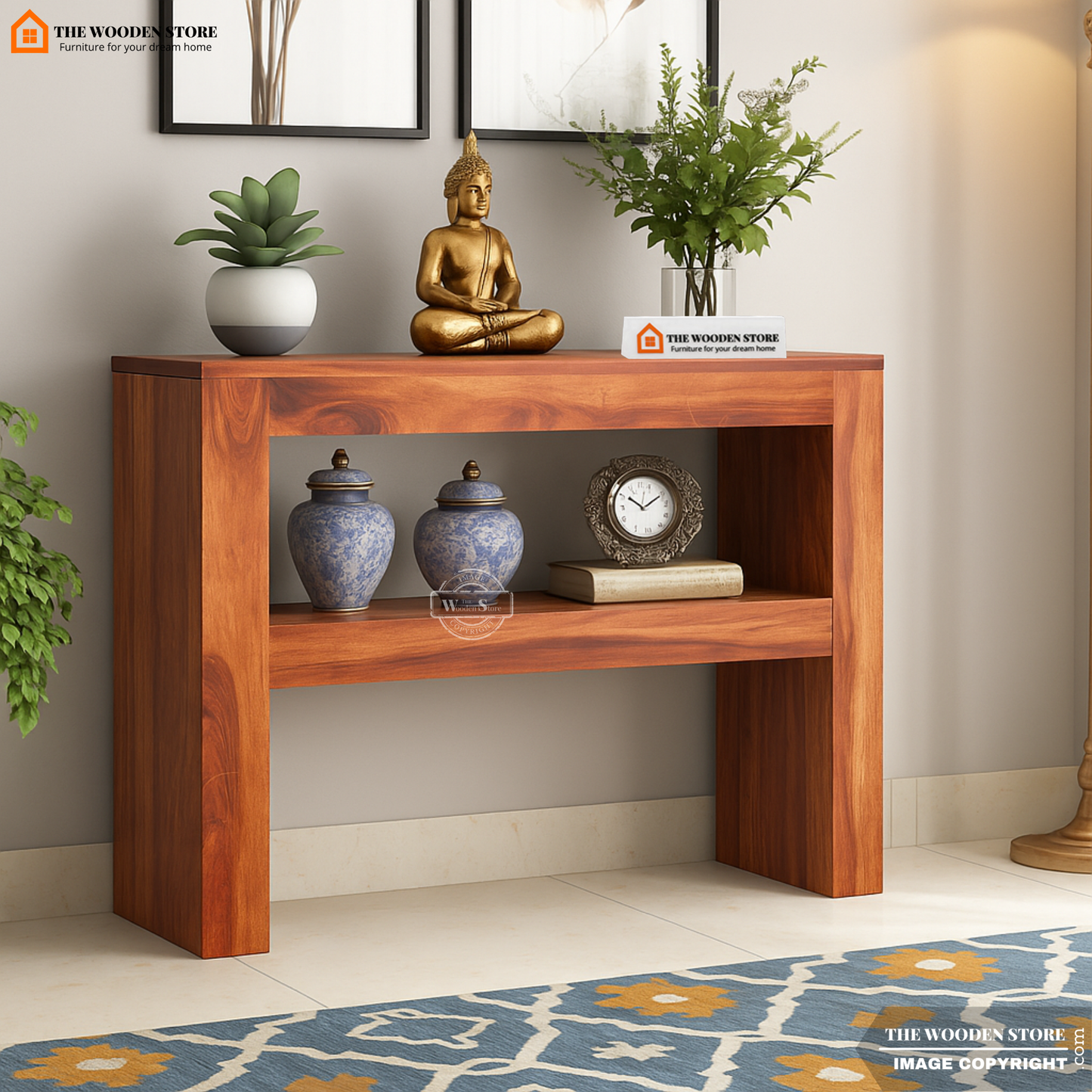 Nova Console Table (Honey Finish)