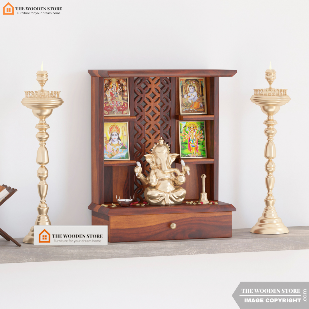 Rudra Home Temple (Honey Finish)