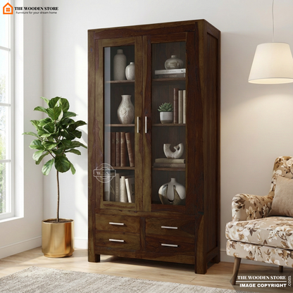 Pluto Bookshelf (Walnut Finish)