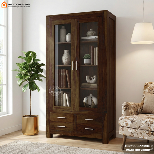 Pluto Bookshelf (Walnut Finish)