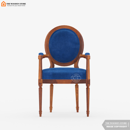 Louis Arm Chair (Marine Blue)