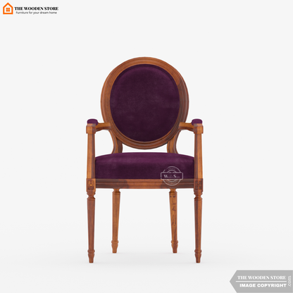 Louis Arm Chair (Wine Berry)