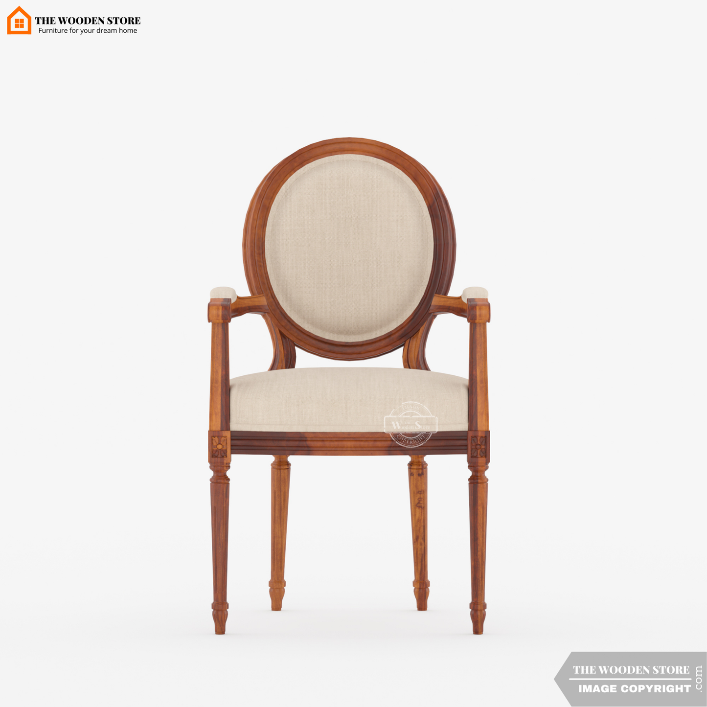 Louis Arm Chair (Soft Vanilla)