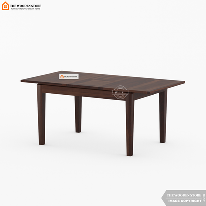 Velma 6 Seater Extendable Dining Set (Walnut Finish)