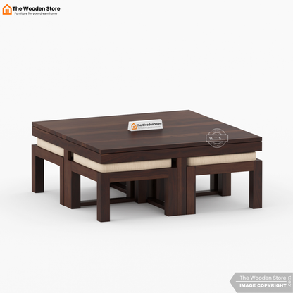 Neso Coffee Table Set (Walnut Finish)