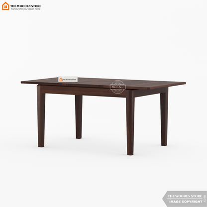 Velma 6 Seater Extendable Dining Set (Walnut Finish)