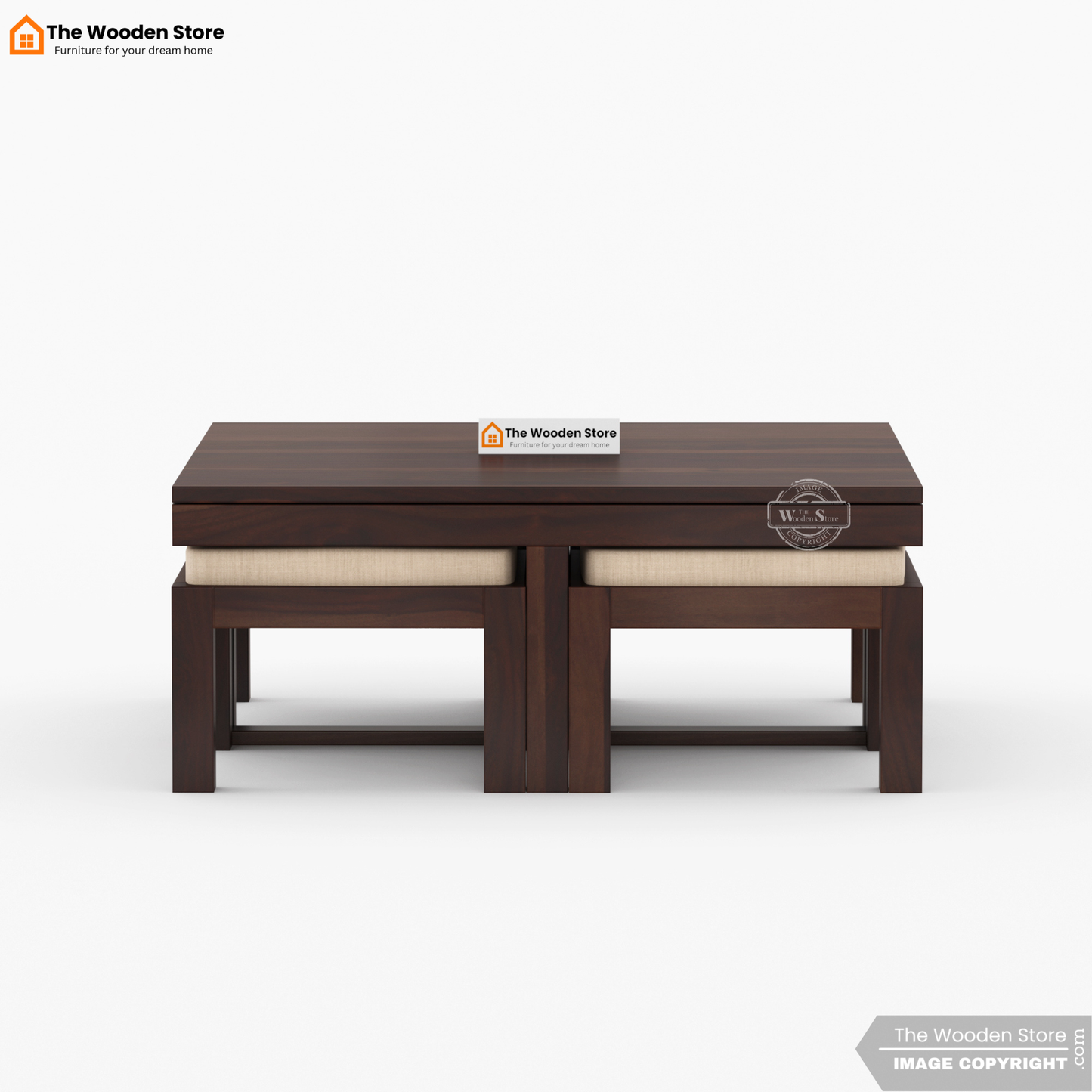 Neso Coffee Table Set (Walnut Finish)