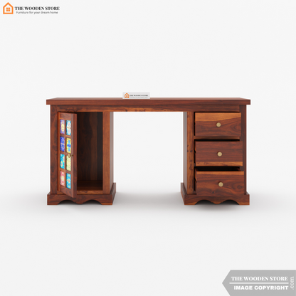 Bunny Study Table (Honey Finish)