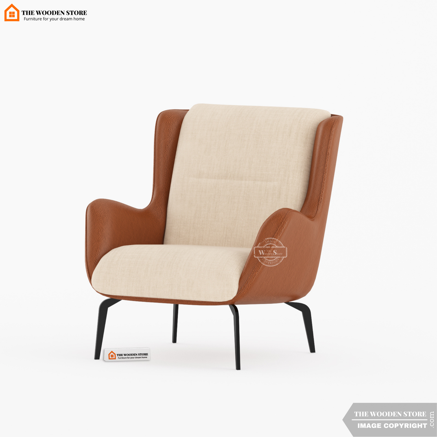Zenith Lounge Chair (Chestnut Brown)