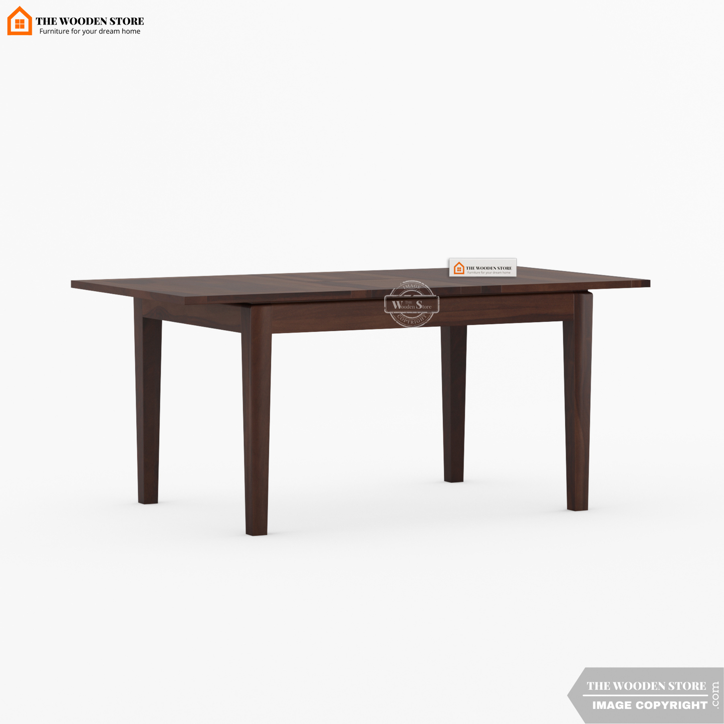 Velma 6 Seater Extendable Dining Set (Walnut Finish)