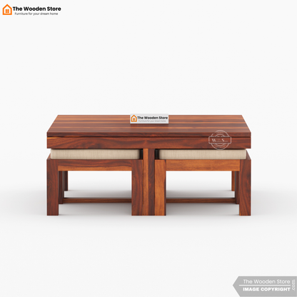 Neso Coffee Table Set (Honey Finish)