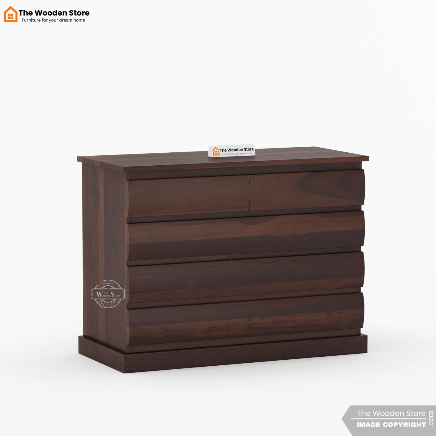 Kelly Chest of Drawer (Walnut Finish)