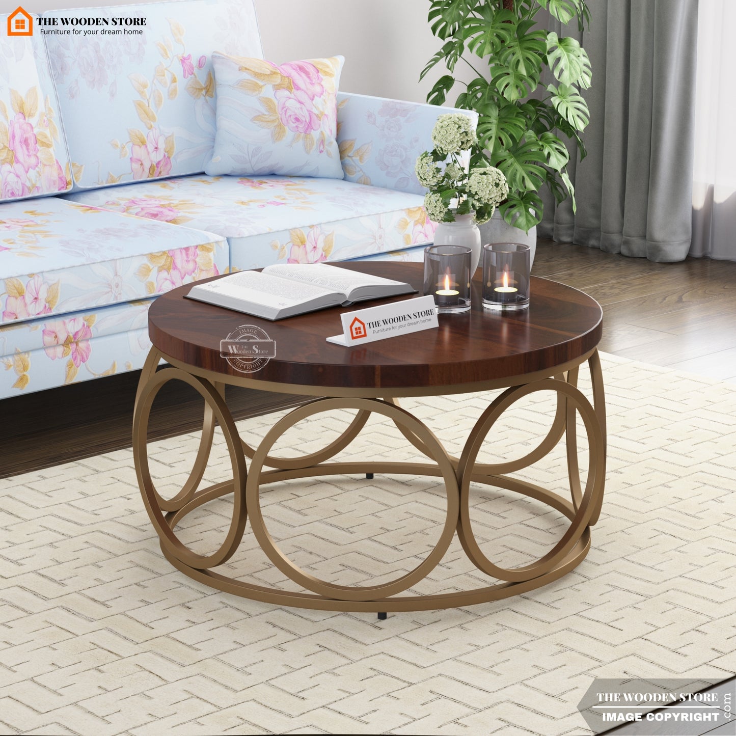 Hobbes Coffee Table (Walnut Finish)