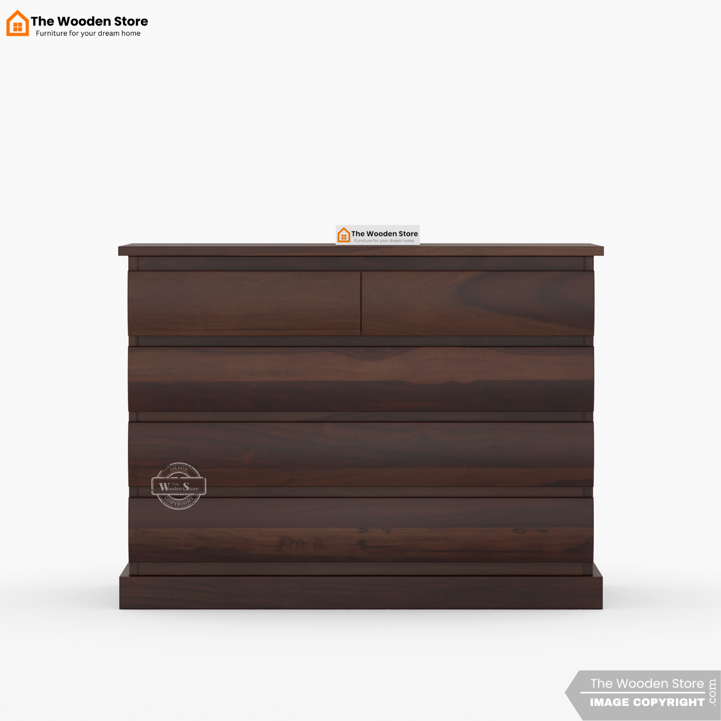 Kelly Chest of Drawer (Walnut Finish)