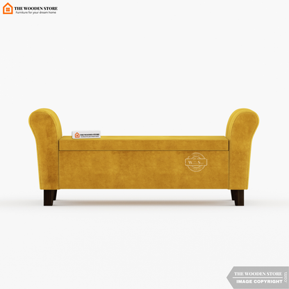 Kaysen Bench With Storage (Orange Gold)