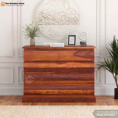 Kelly Chest of Drawer (Honey Finish)