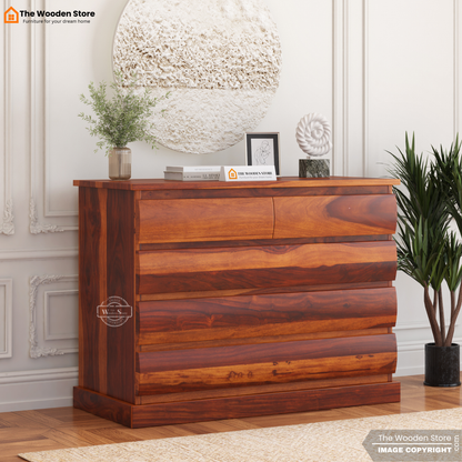 Kelly Chest of Drawer (Honey Finish)