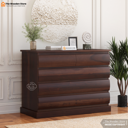 Kelly Chest of Drawer (Walnut Finish)
