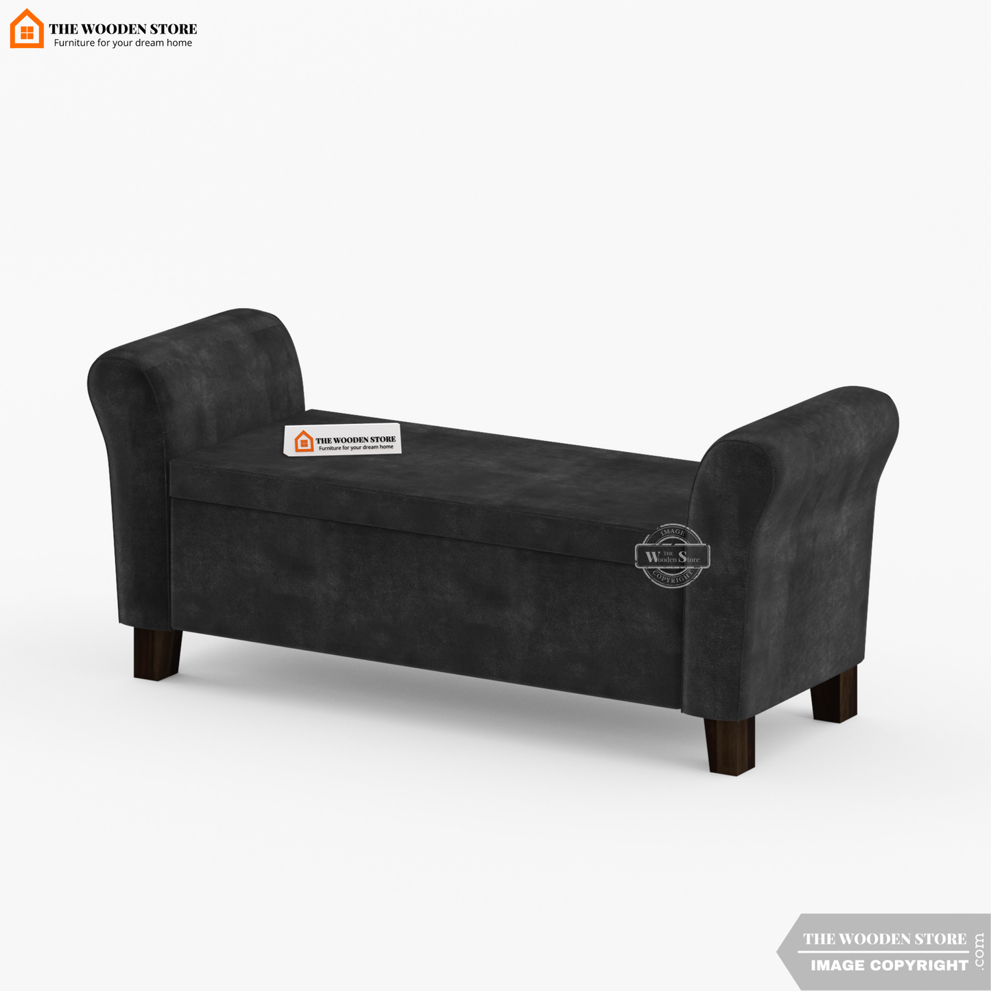 Kaysen Bench With Storage (Natural Grey)