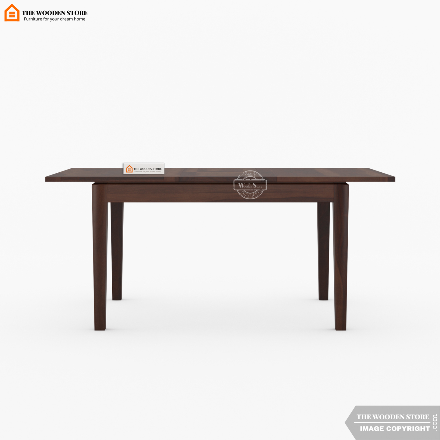 Velma 6 Seater Extendable Dining Set (Walnut Finish)