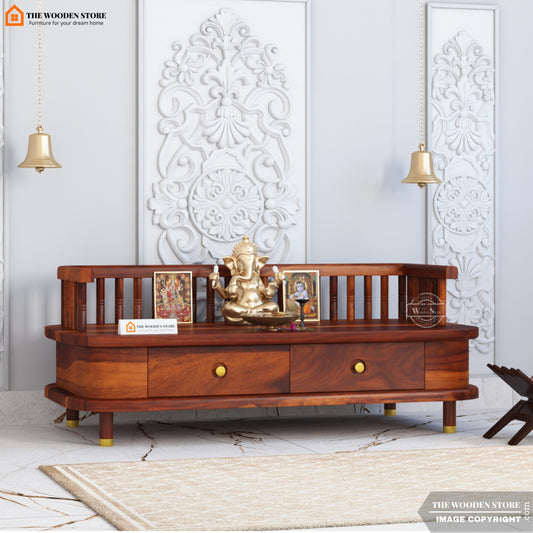 Divyam Home Temple (Honey Finish)