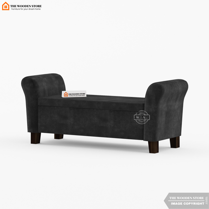 Kaysen Bench With Storage (Natural Grey)