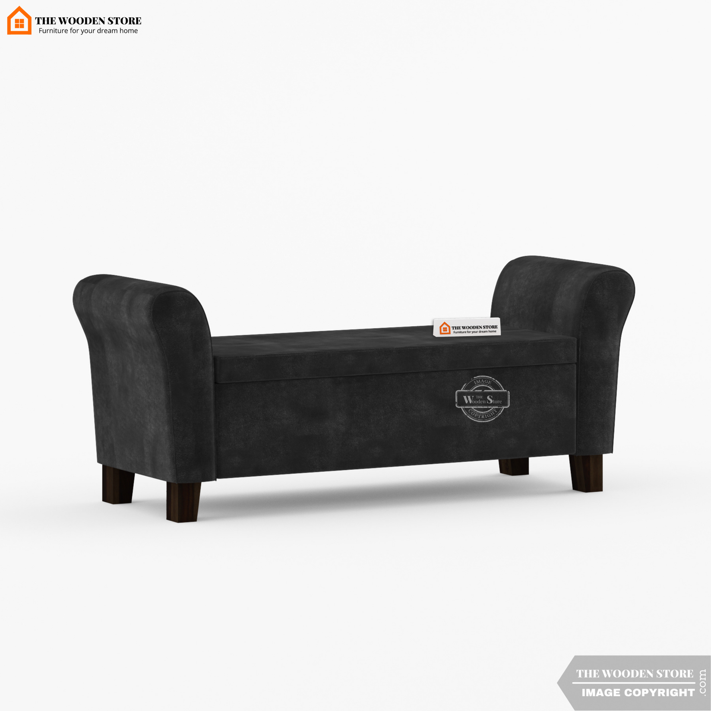 Kaysen Bench With Storage (Natural Grey)