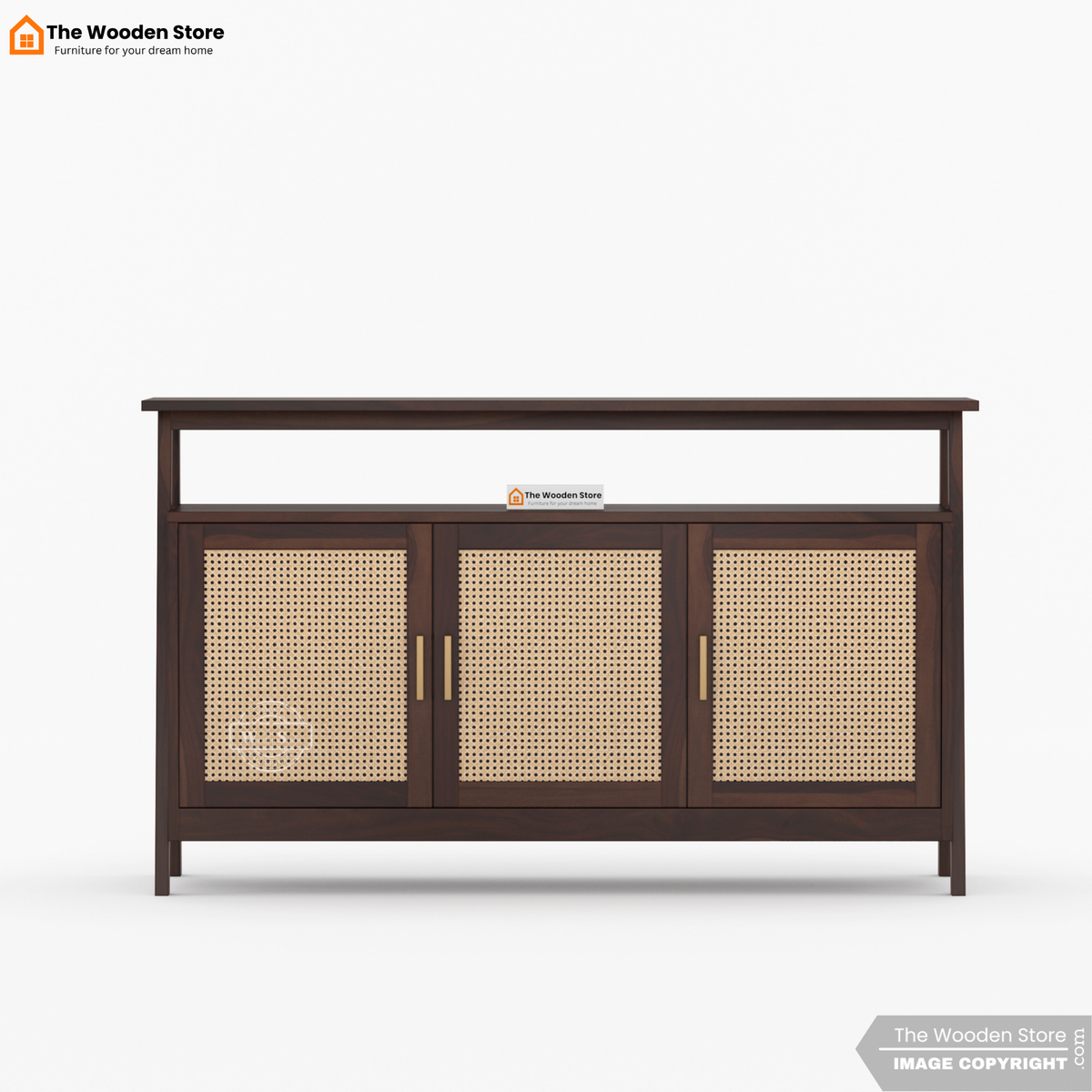 Genie Console Table (Walnut Finish)
