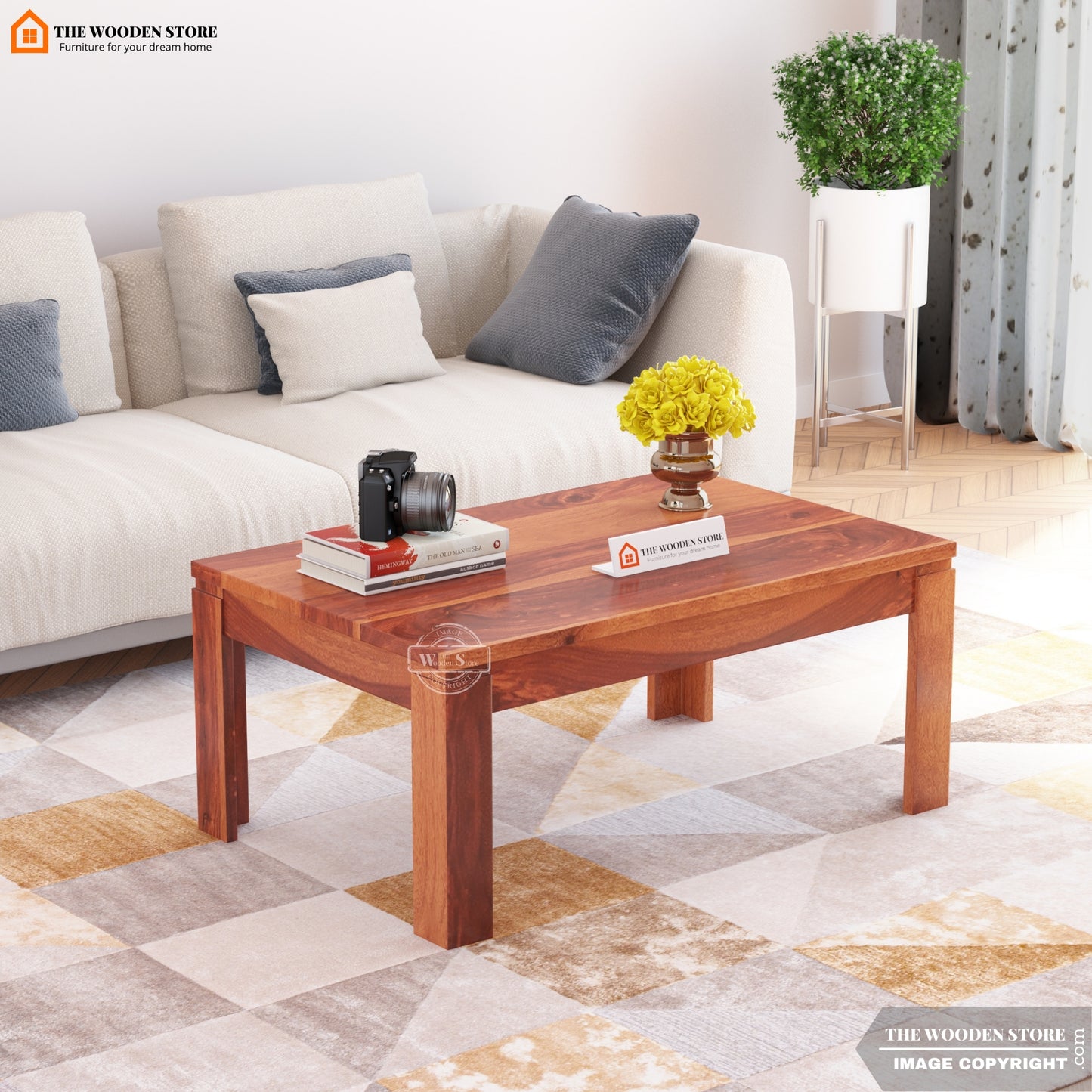 Scar Coffee Table (Honey Finish)