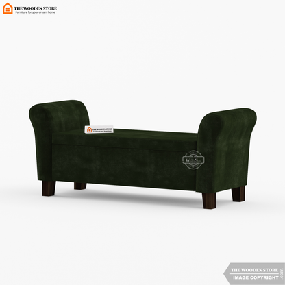 Kaysen Bench With Storage (Olive Green)