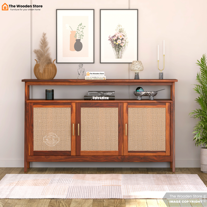 Genie Console Table (Honey Finish)