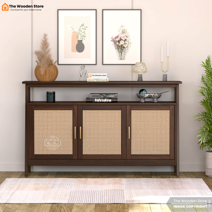 Genie Console Table (Walnut Finish)