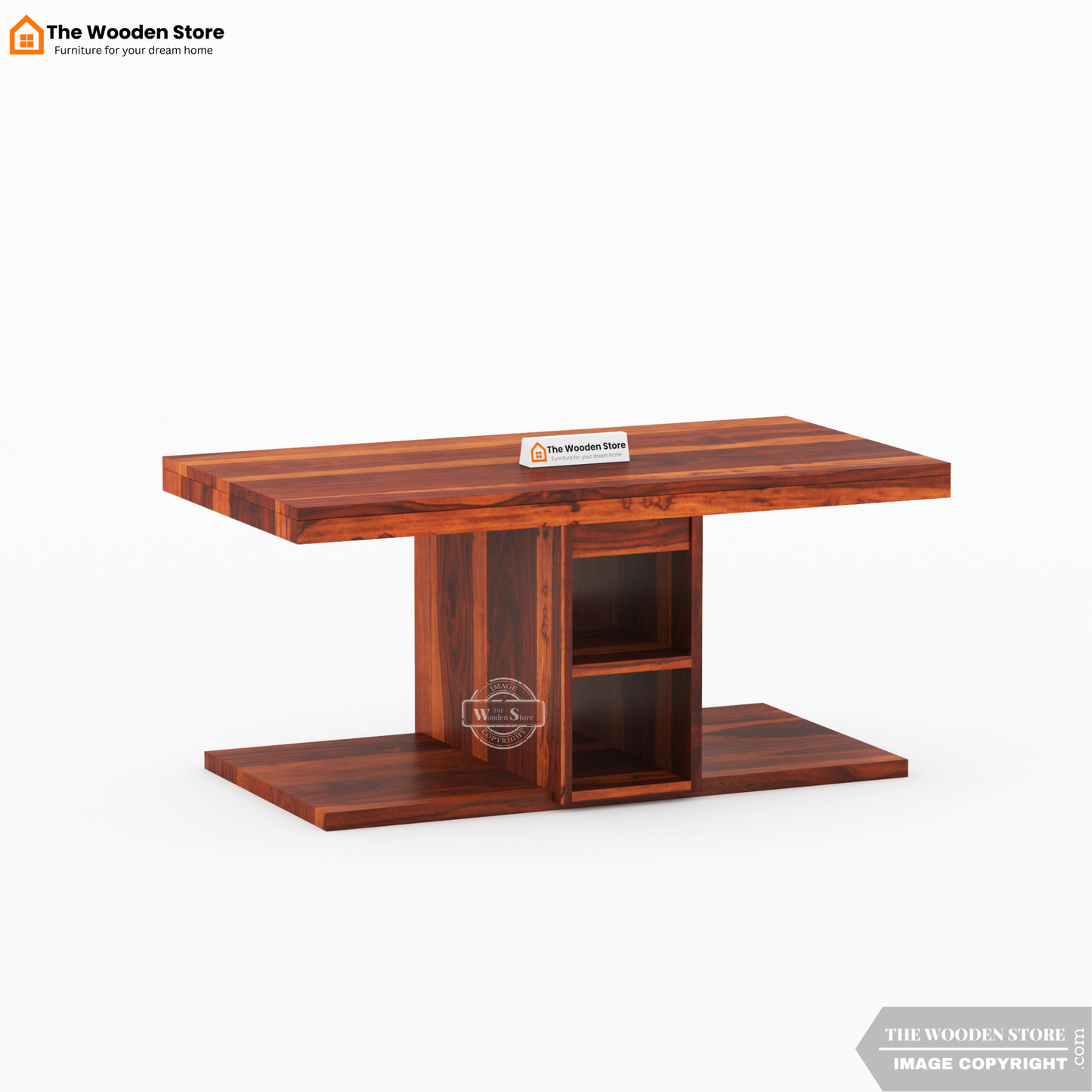 Daffy Coffee Table Set (Honey Finish)