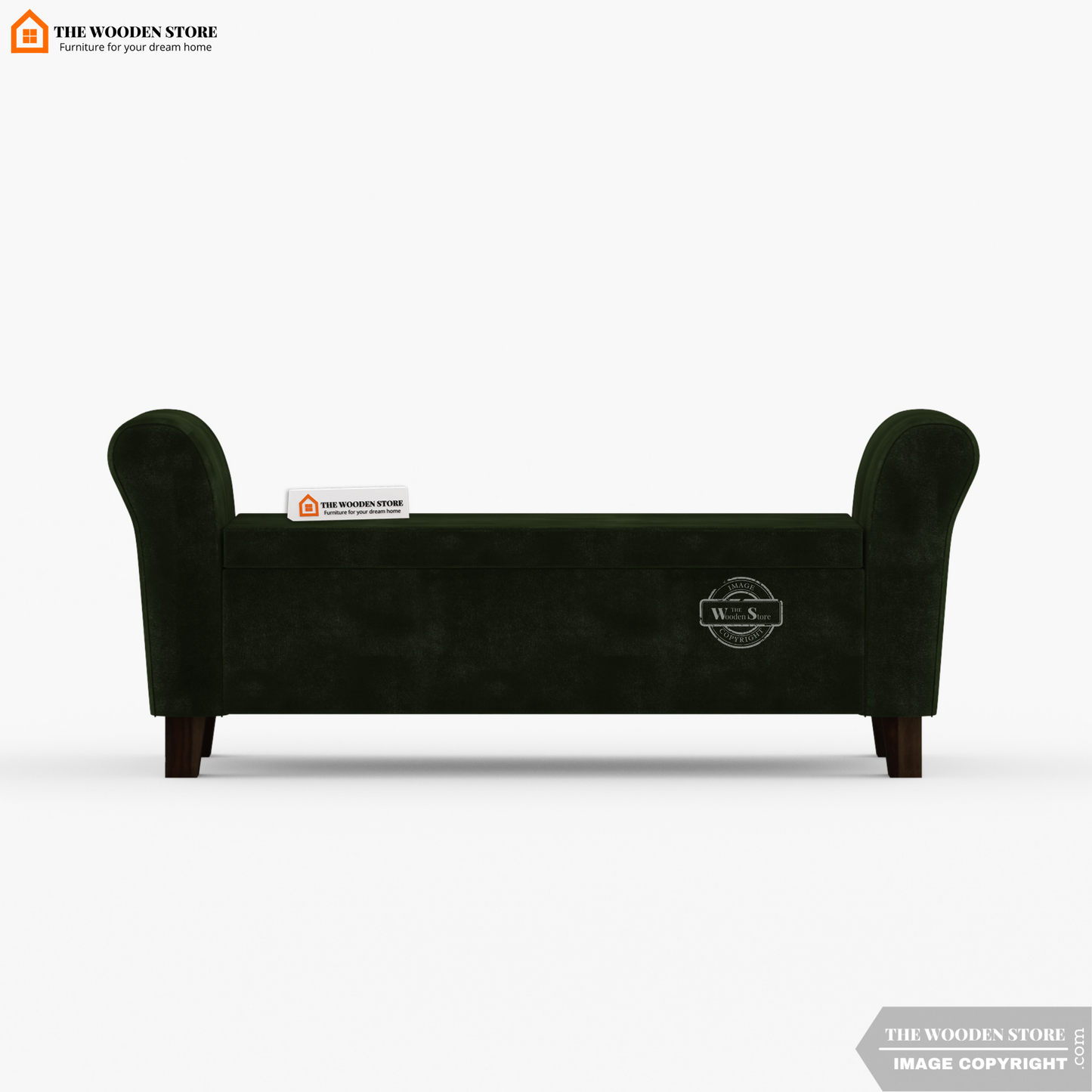 Kaysen Bench With Storage (Olive Green)