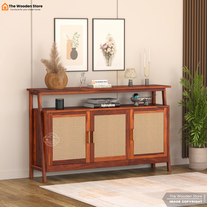 Genie Console Table (Honey Finish)
