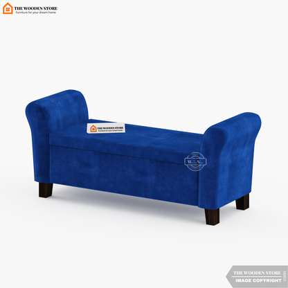 Kaysen Bench With Storage (Marine Blue)