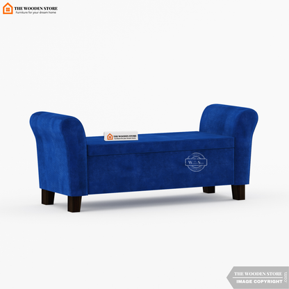 Kaysen Bench With Storage (Marine Blue)