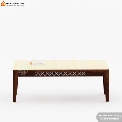 Daffy Bench without Backrest (Walnut Finish)