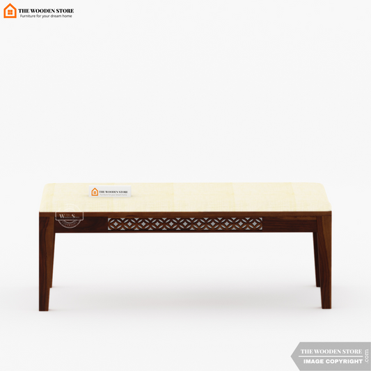 Daffy Bench without Backrest (Walnut Finish)