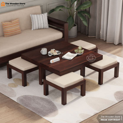 Neso Coffee Table Set (Walnut Finish)