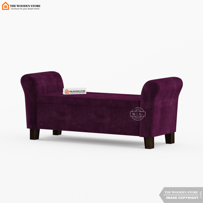 Kaysen Bench With Storage (Wine Berry)