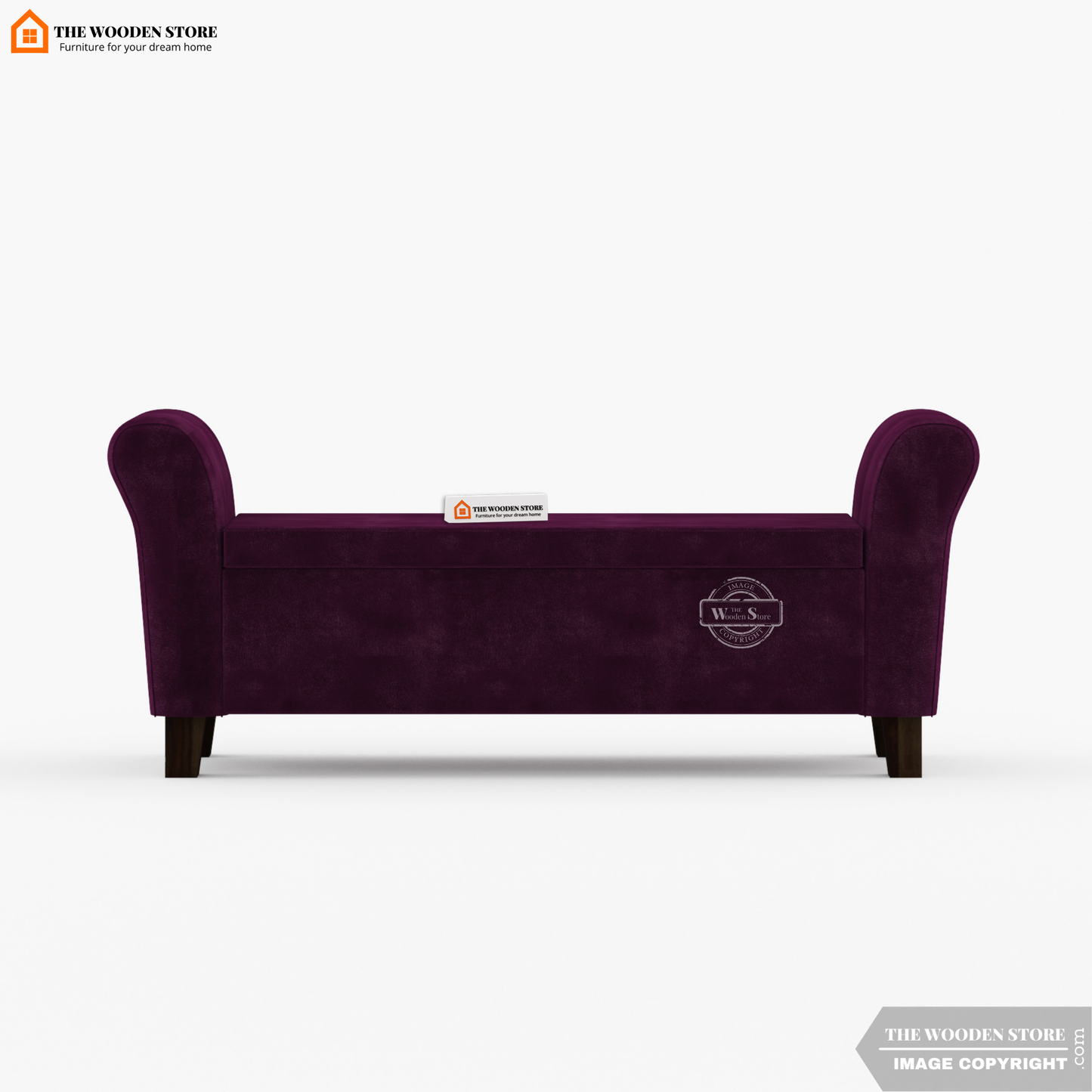 Kaysen Bench With Storage (Wine Berry)