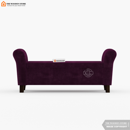 Kaysen Bench With Storage (Wine Berry)